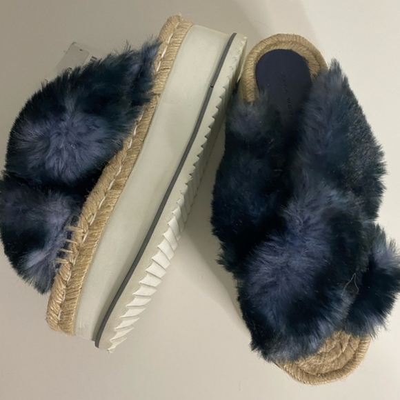 Zara fur platform slides - Picture 3 of 3